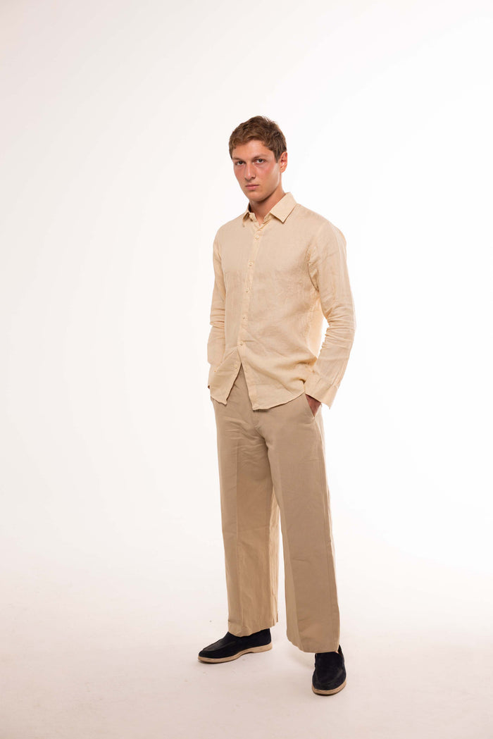 Camicia LINO BEIGE