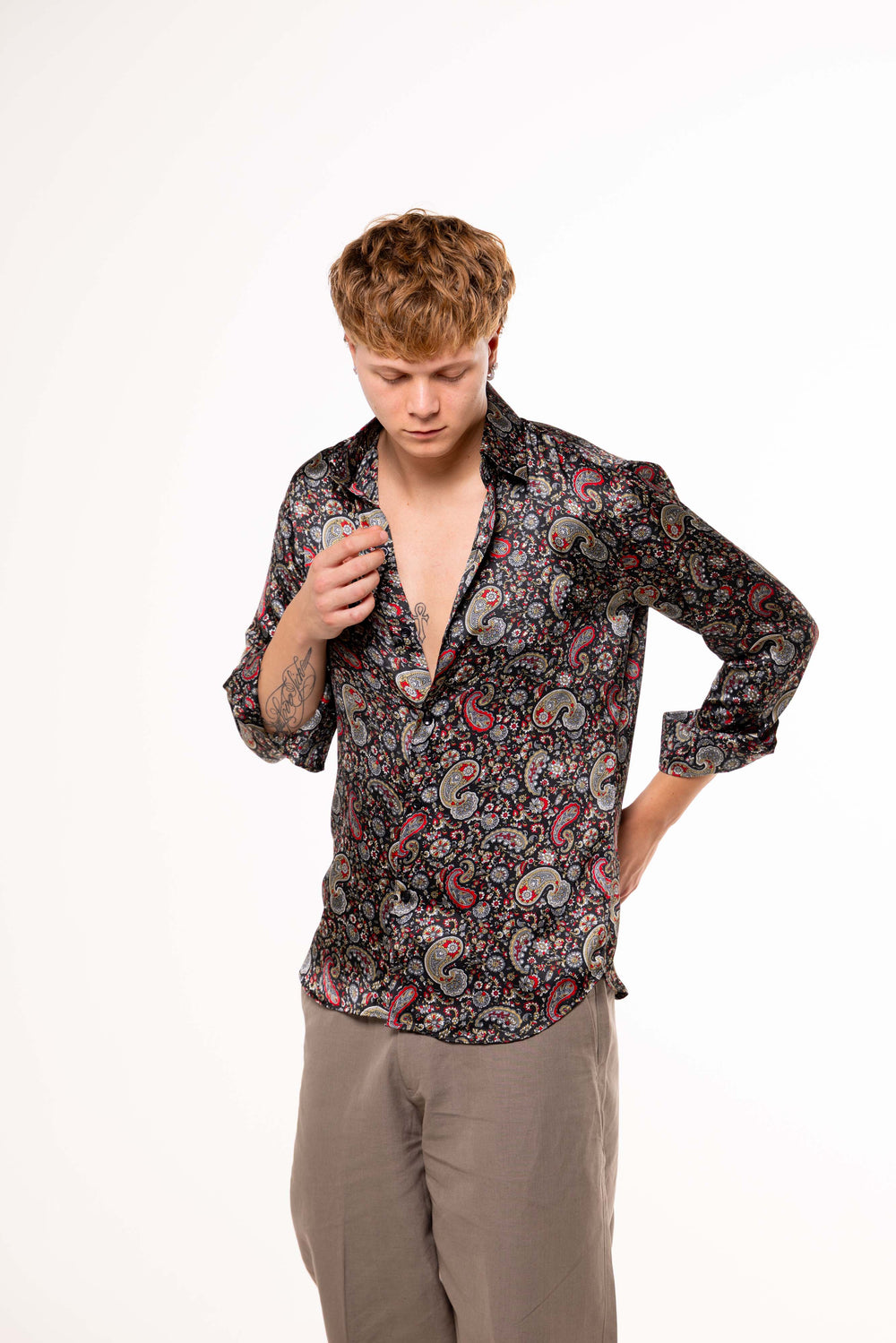 Camicia SETA di BANANO con Fantasie