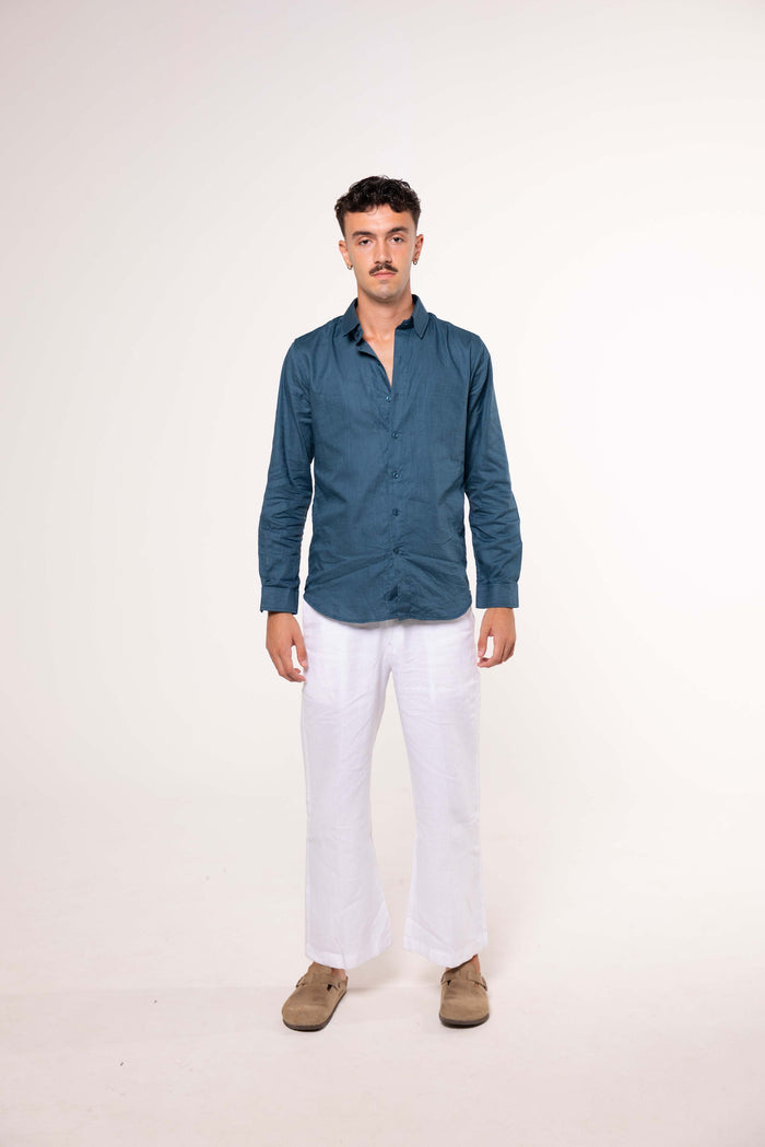 Camicia LINO PACIFIC BLUE