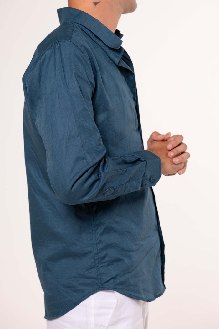 Camicia LINO PACIFIC BLUE