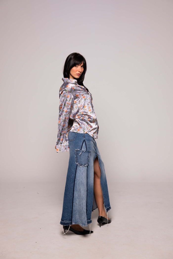Camicia SETA con fantasia FLOREALE