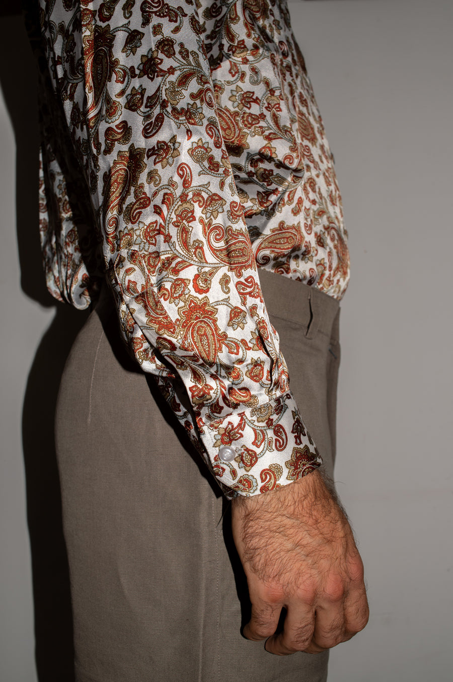 Pantalone MARRONE In LINO fibra lunga