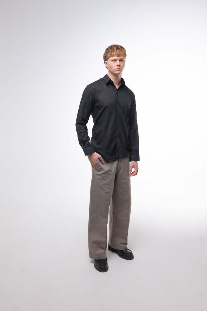 Camicia LINO NERA