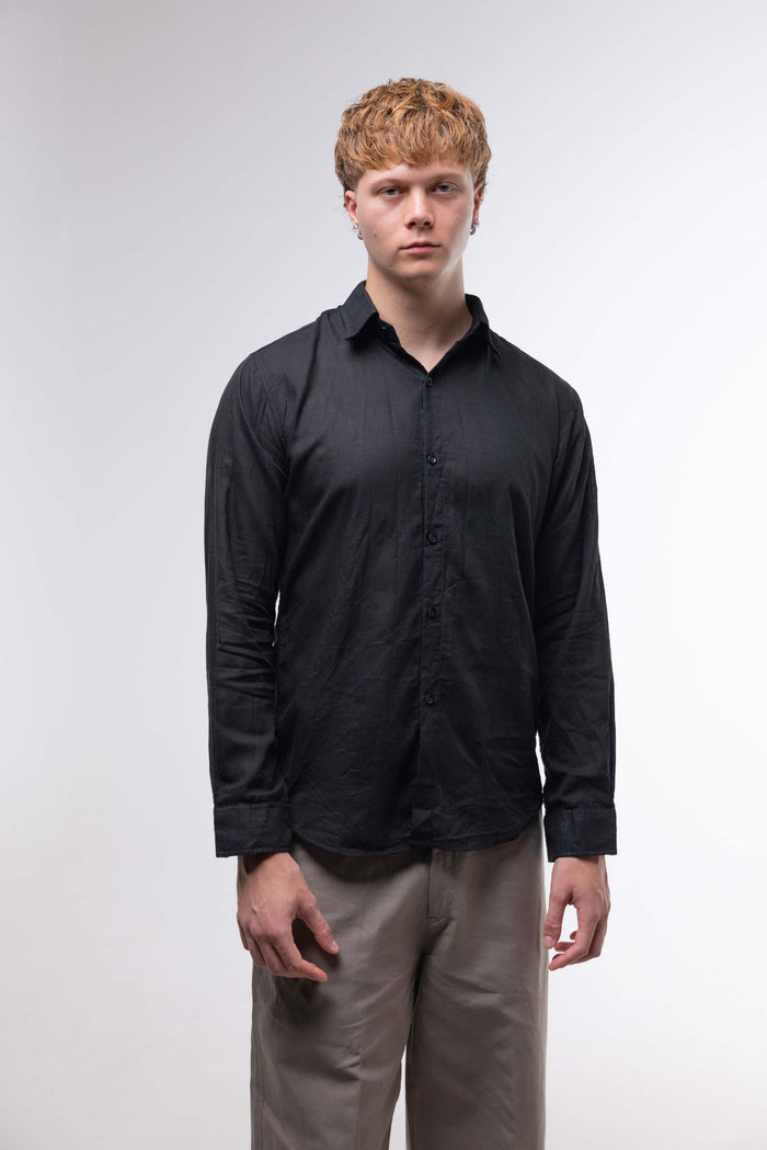Camicia LINO NERA