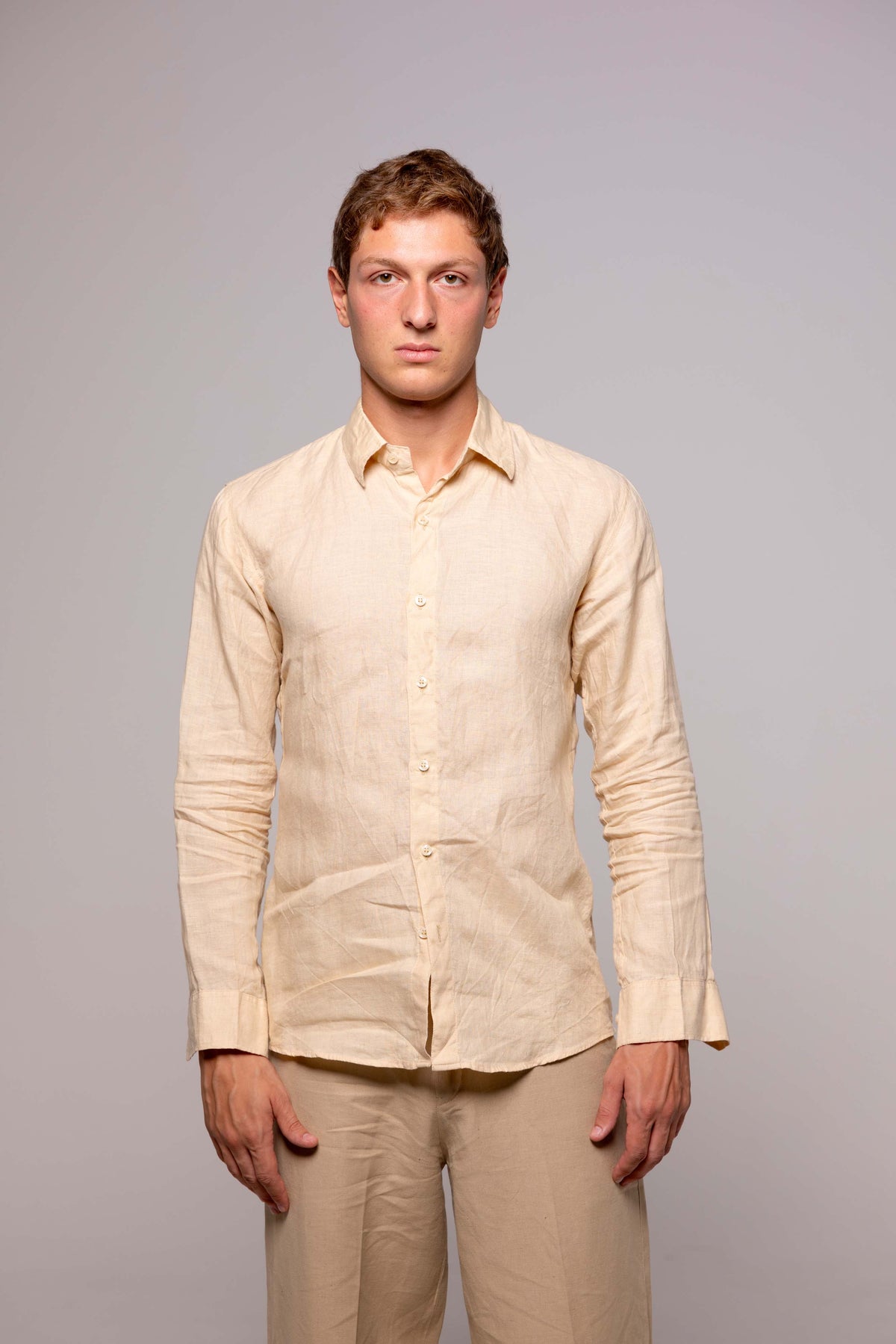 Camicia LINO BEIGE