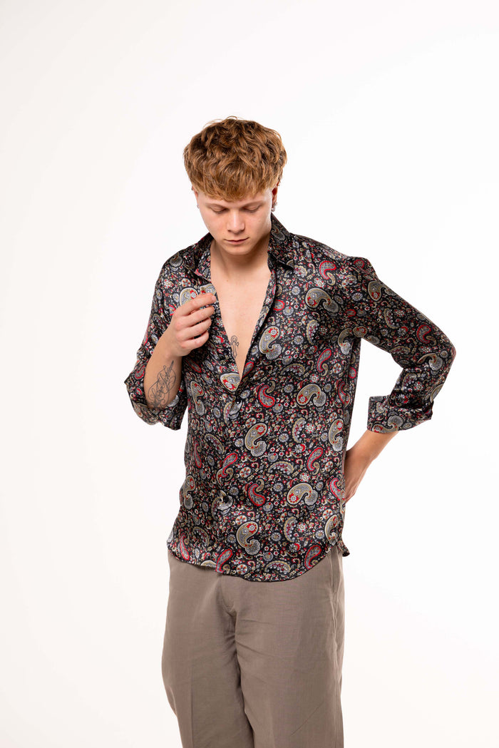 Camicia SETA di BANANO con Fantasie