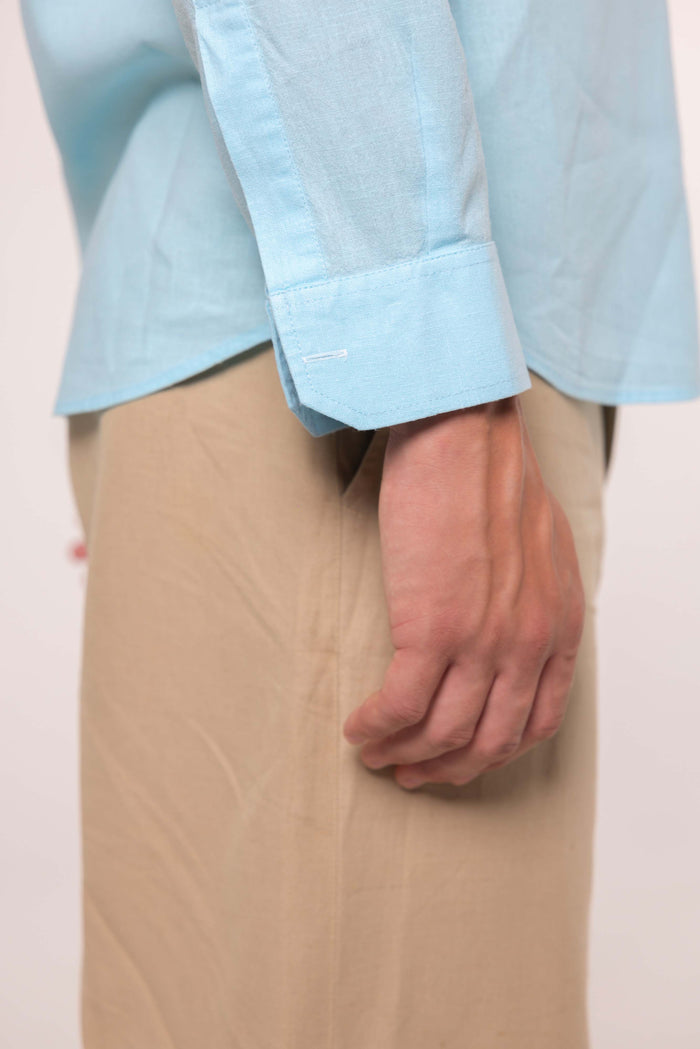 Camicia LINO CELESTE