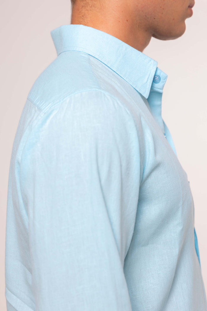 Camicia LINO CELESTE
