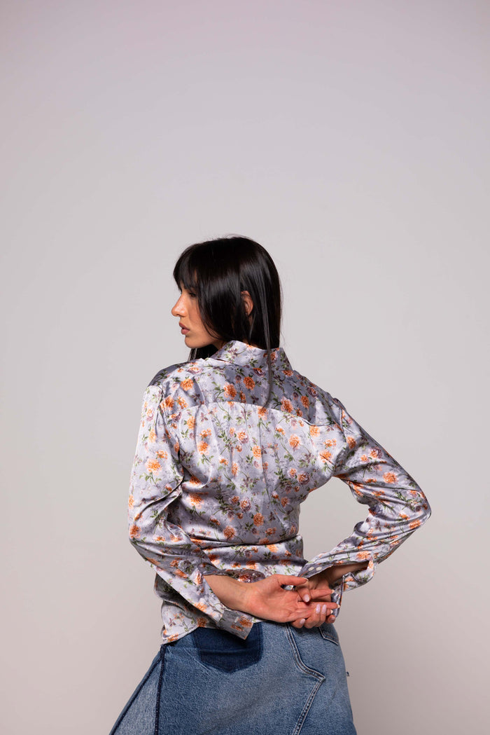 Camicia SETA con fantasia FLOREALE